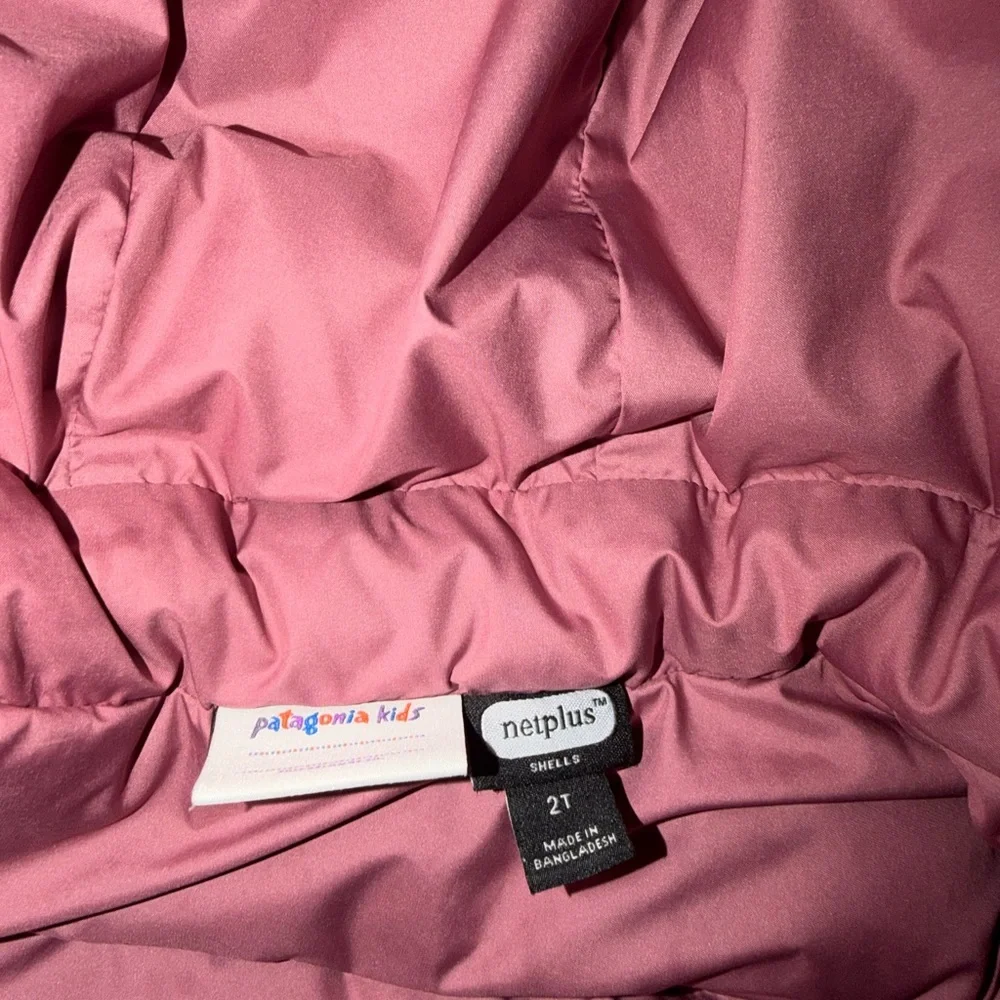 Patagonia Kids Puffer Jacket - Green and Purple - Picture 4 of 4